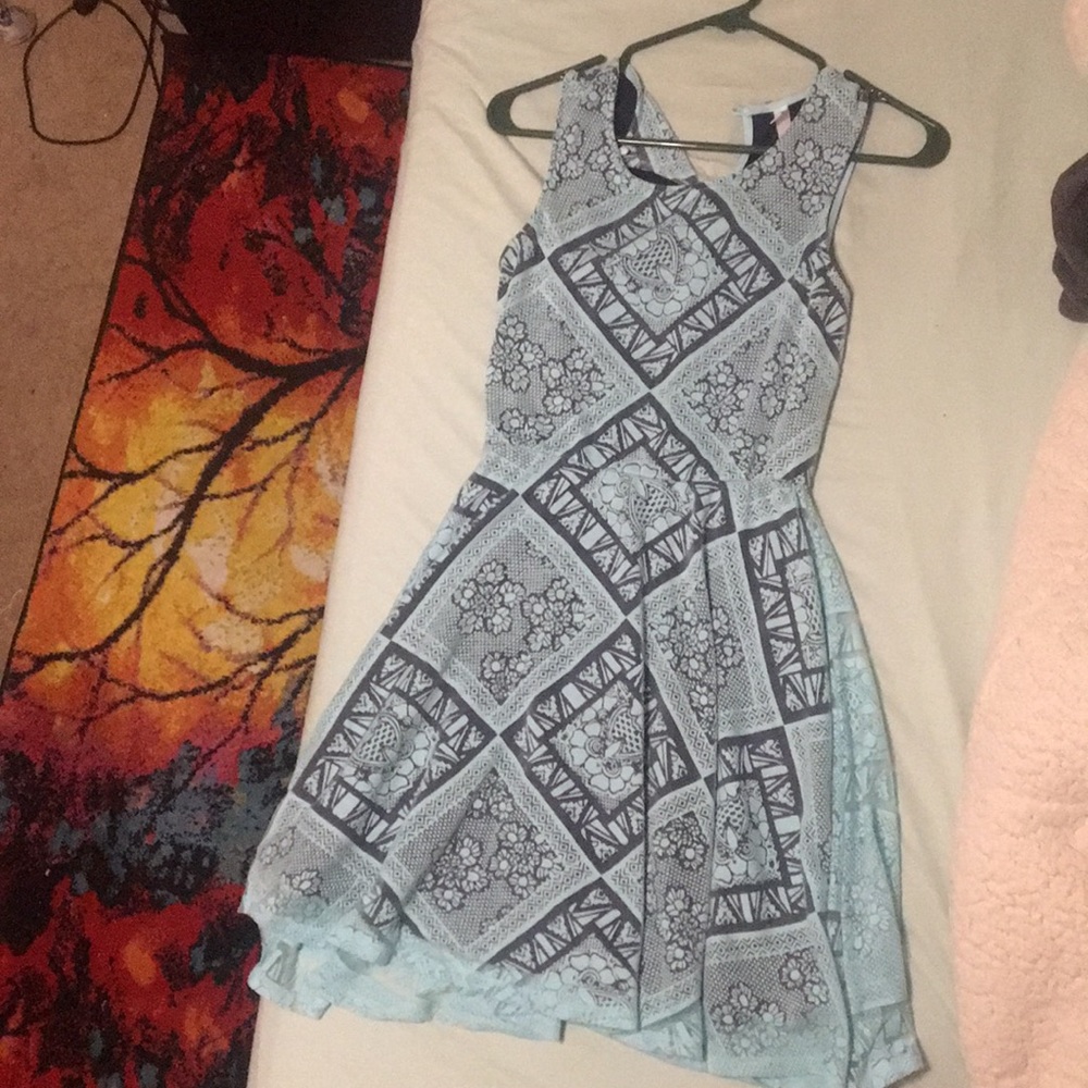 Baby blue classy dress